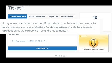 Ticket 1: Installing Symantec Client in JSS IT Support Project