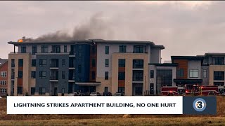 Residents displaced after lightning strike on Madison's west side