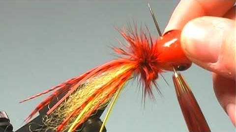 Fire Tiger Bass Popper - Fly Tying Lesson Video Tutorial by Curtis Fry
