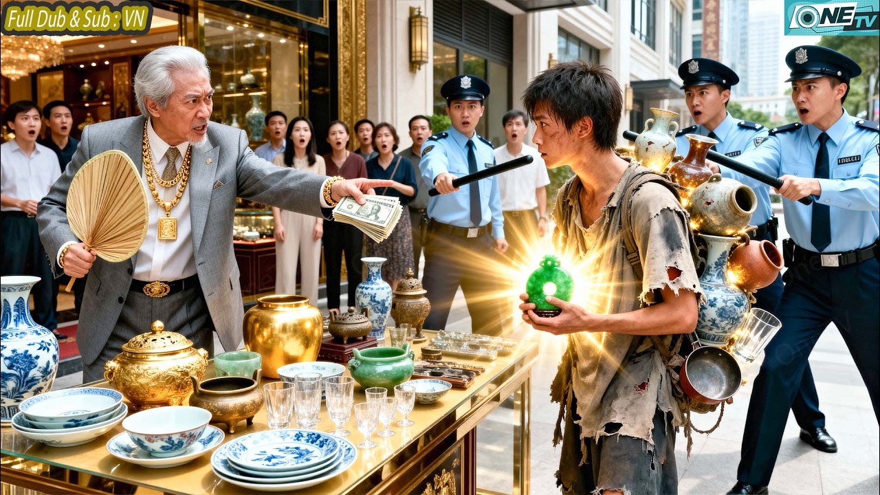 Vua Ăn Mày Đem Bình Cổ Nhặt Được Bãi Rác Tới Tiệm Đồ Cổ Bán, Ai Ngờ Bị Coi Thường Rác Thải Đuổi Đi