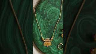 Gold Coin Jewelry: Delicate gold chains featuring ruby-set coin pendants. #antiquegold
