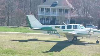 Beechcraft Baron 58 Landing On Gr Runway