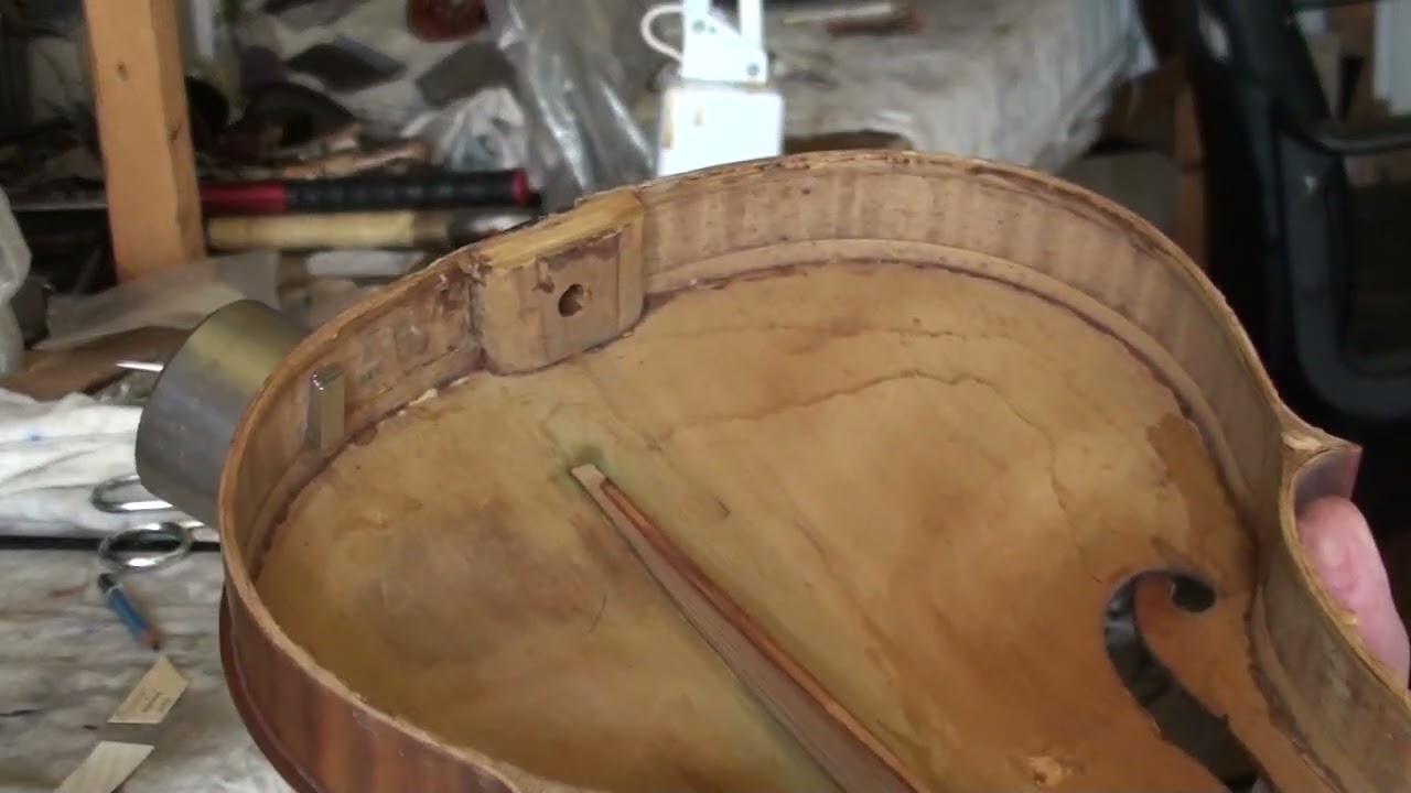 Using Magnets To Straighten Deformed Ribs Violin Repair Using Magnets To Straighten Deformed Ribs Violin Repair