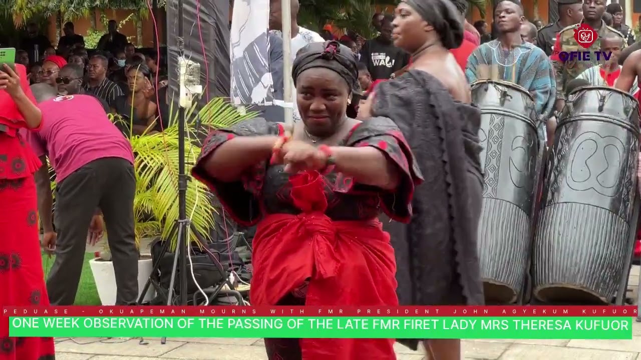 WATCH #AKUAPEM #FONTOMFROM DANCE AT THE ONE WEEK OBSERVATION OF MRS THERESA KUFUOR - FMR 1ST LADY