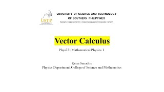 Mathematical Physics Lesson 2: Vector Calculus