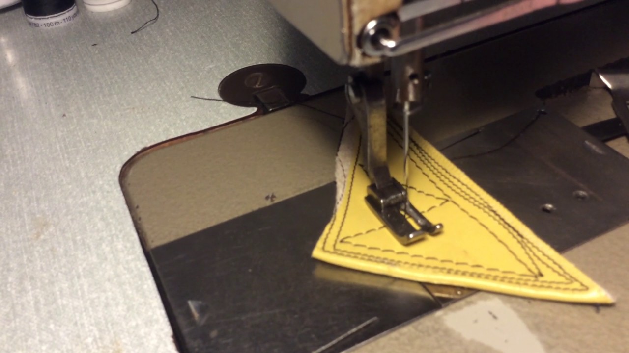 Pfaff 141 6B slow speed leather sewing YouTube