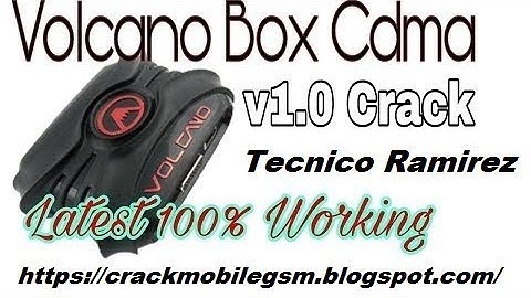 Volcano Box CDMA v1.0 Crack + Keygen Funcional