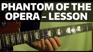 PHANTOM OF THE OPERA - Main Theme - Guitar Lesson chords