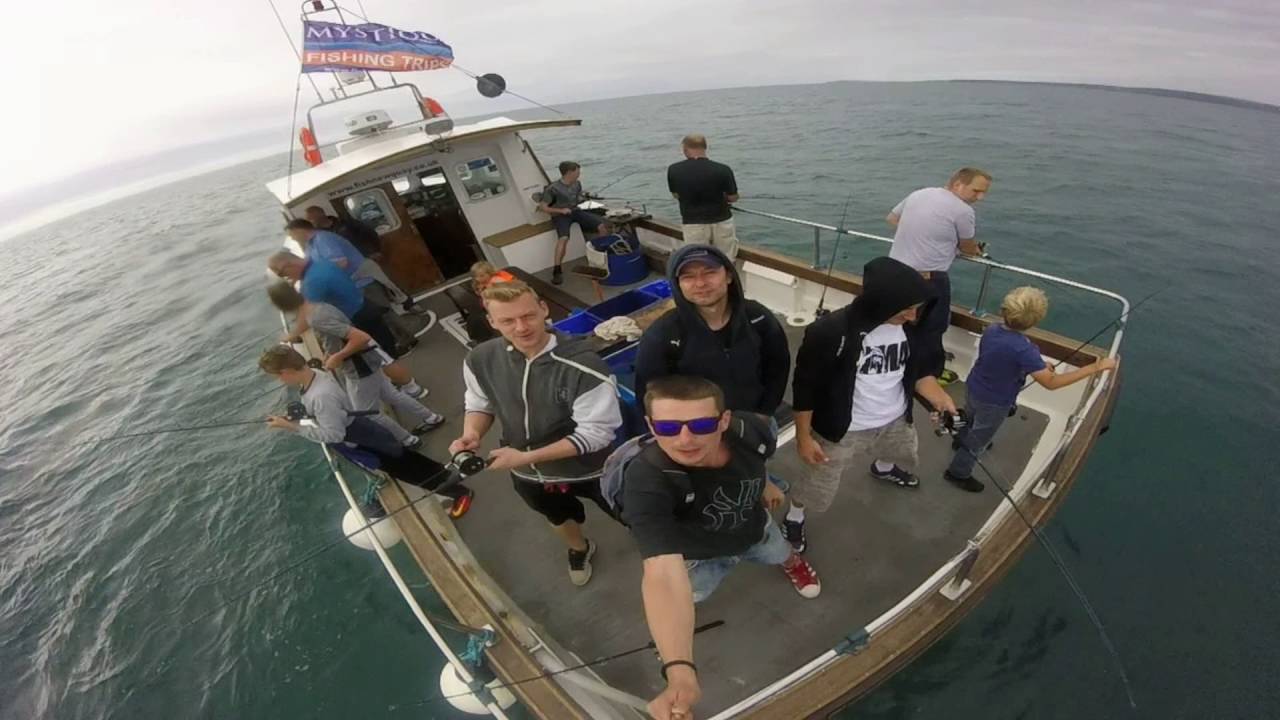 Mackerel Boat Fishing Newquay August 2016 YouTube