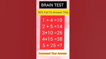 IQ Test | 🧠 Test | Warmup your Brain | Lets see how many can answer 😉 #viral #shorts
