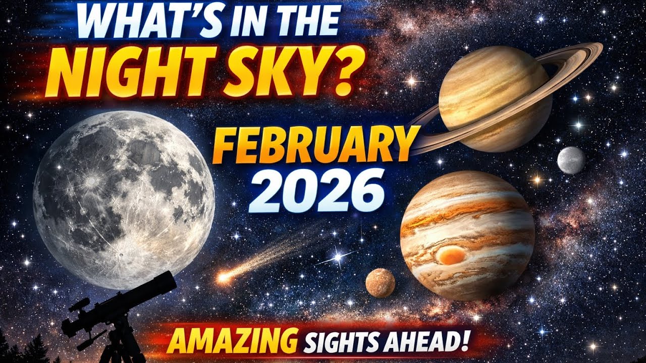 Что можно увидеть на ночном небе — февраль 2026 года