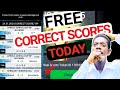 Free correct scores for today hacked app try now