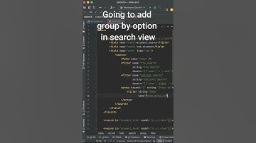 How to Use Group By in Odoo 16 Search View | Shorts