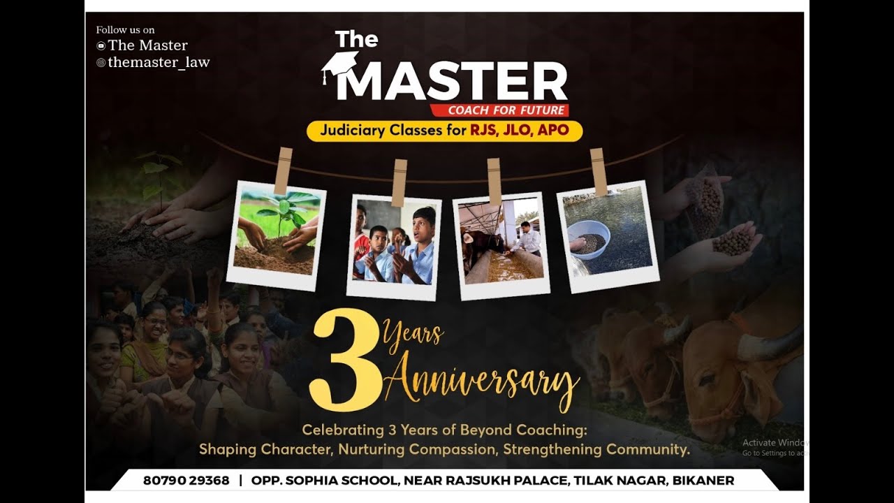 The MASTER Turns 3 | Law Coaching Institute Anniversary Celebration
