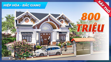 Xem Ngay Mẫu Nhà Cấp 4 Mái Thái Đẹp Lung Linh Xây Thô 800 TRIỆU Tại Huyện Hiệp Hòa Tỉnh Bắc Giang