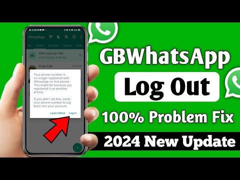 Gbwhatsapp logout problem solved 2024! Your phone number is no longer registered with WhatsApp solve