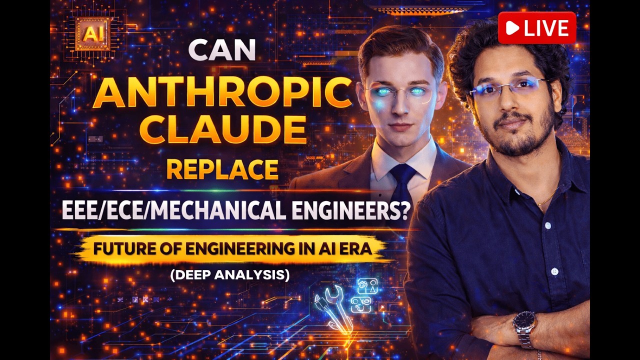 Can Anthropic Claude Replace EEE/Mech/ECE Engineers?Future of Engineering in AI Era (Deep Analysis)