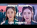 Alight motion 4k cc preset | Give credits