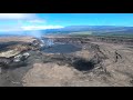 June 12, 2023 — Aerial video of Kīlauea summit eruption