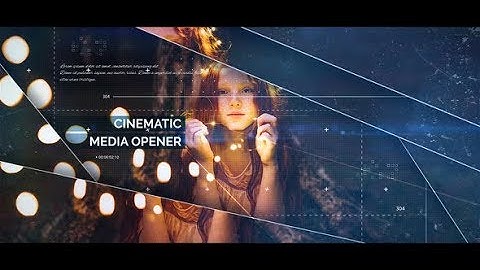 Cinematic Media Opener | After Effects Template | Video Displays