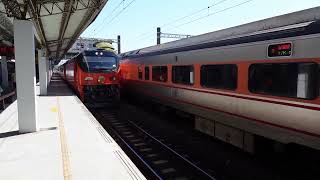 同為E500,不同處境!176次,E500自強急行,彰化發車(6026次,鳴日號,停靠中)