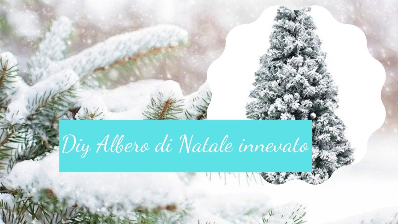 DIY albero di Natale innevato fai da te 