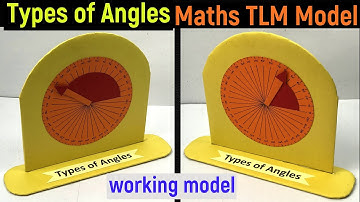 types of angles maths working model - types of angles - types of angles working model - tlm model