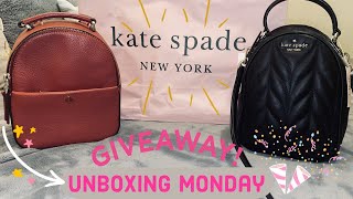 Kate Spade ♠️ Unboxing Monday | Polly Mini Convertible Backpack | Plus more!