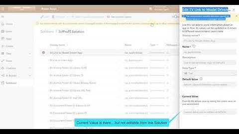 Power Platform Solution Environment Variable Bug
