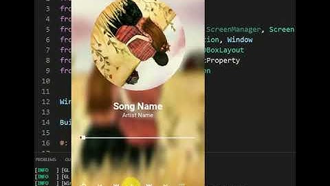 Music app in Python Kivy #musicapp #music #kivy