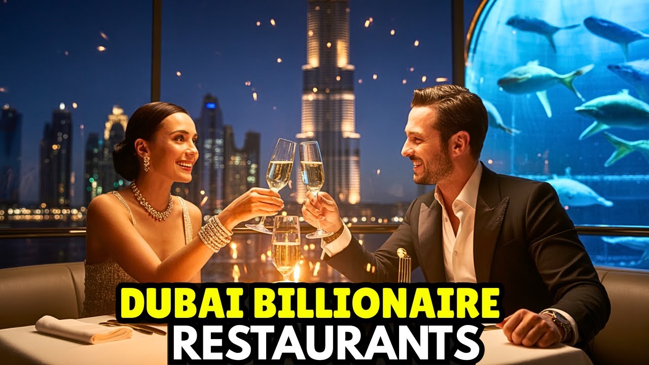 Top 10 Most Luxurious Restaurants in Dubai Where Billionaires Dine | Gold Dining, Underwater Meals
