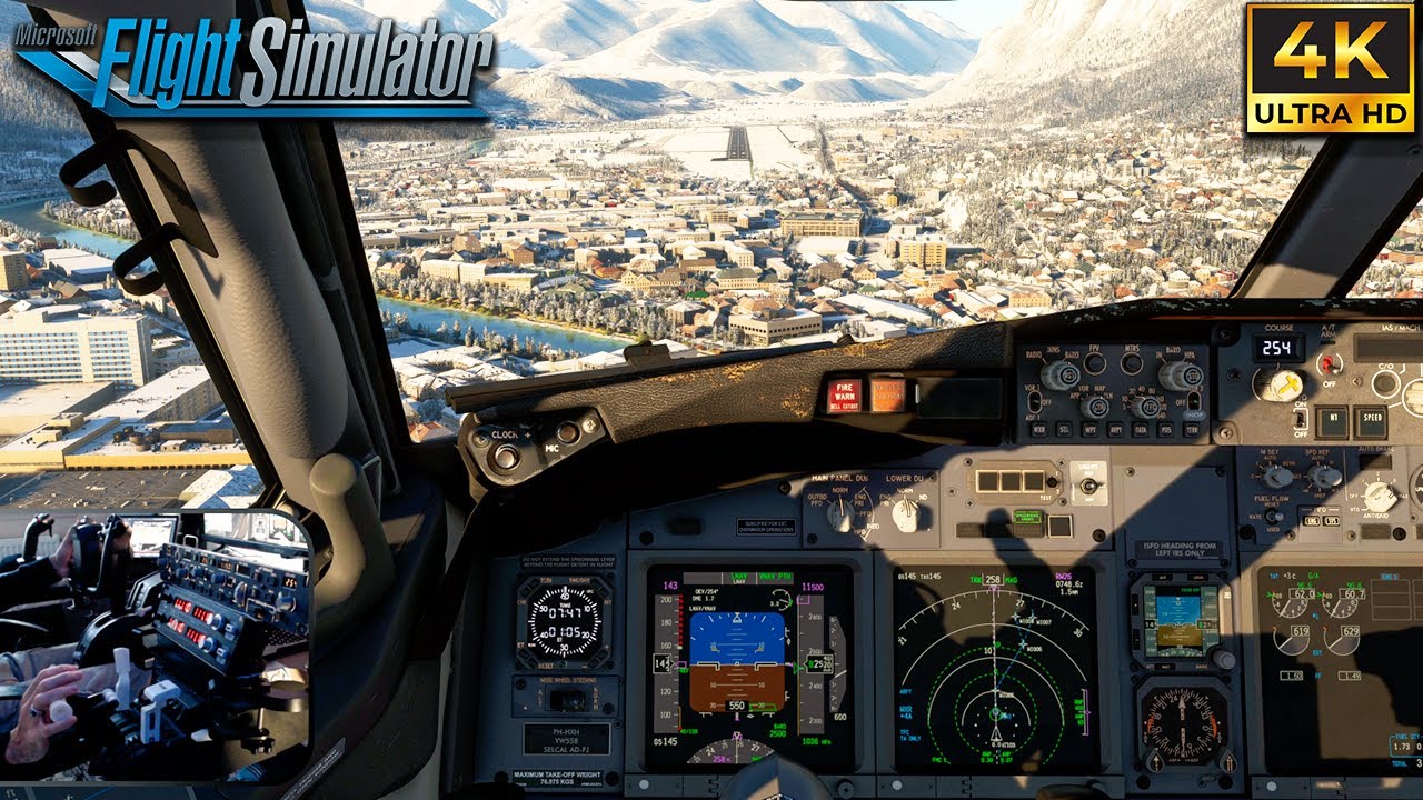 Flight Simulator | Stunning Approach Innsbruck | 4K + Graphics Mods | PMDG Boeing 737-800 | MSFS