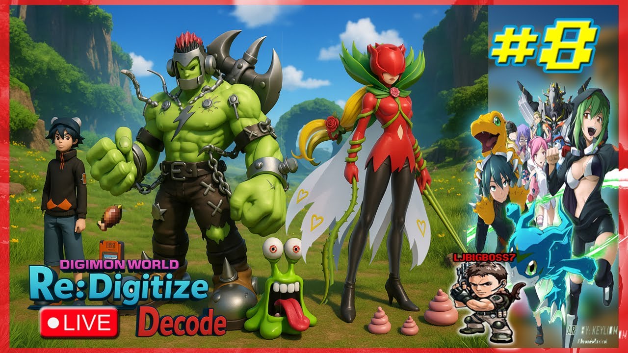 DIGIMON WORLD RE:DIGITIZE DECODE #8 KBENGA BOLTMON GOD! 