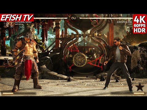 MK2 Movie Shao & Motaro vs MK2 Movie Johnny Cage & Ferra (Hardest AI) - Mortal Kombat 1