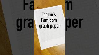 1980s Famicom graph paper #tecmo #ninjagaiden #retrogaming #graphpaper #pixelart #nes #famicom
