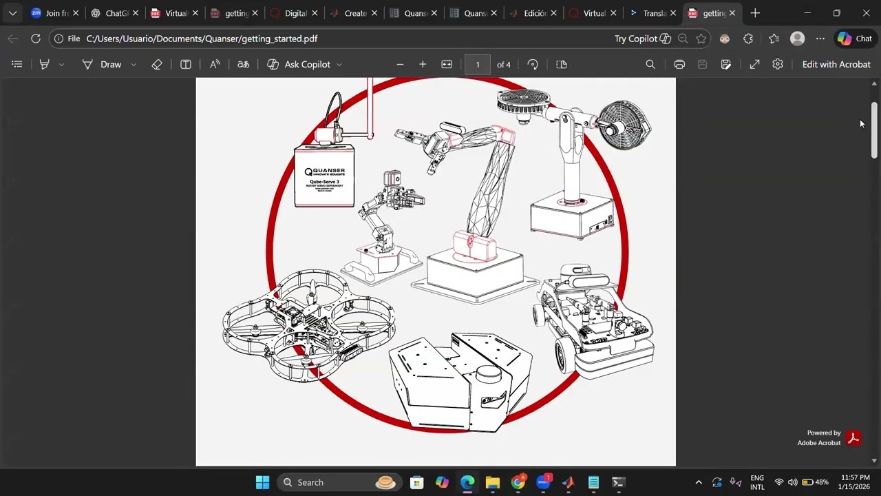Instalación del Quanser Interactive Labs con Matlab/Simulink