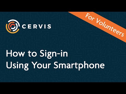 How to Sign-in Using Your Smartphone - CERVIS Technologies