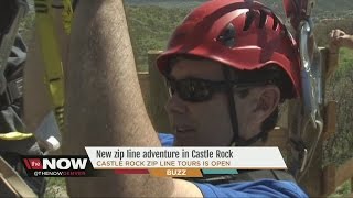 The Now Denver's Lionel Bienvenu checks out the new Castle Rock Zip Line Tours