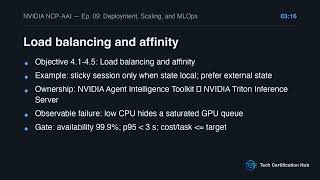 Deployment, Scaling, and MLOps | NVIDIA NCP-AAI — Ep. 09