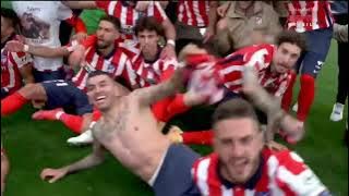 É CAMPEÃO! ATLÉTICO DE MADRID VIRA SOBRE O VALLADOLID E CONQUISTA LALIGA | VEJA FESTA DO TÍTULO