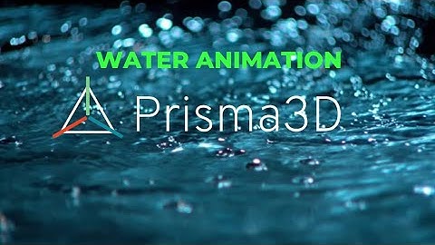 How To Animate Water In Prisma3D | Water Animation Tutorial.             #3d #prisma3d #editing