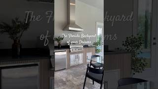 The Florida Backyard of your Dreams and it’s for Sale now! Contact us! #outdoorkitchen #luxuryhomes