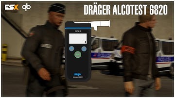 [ESX/QB/STANDALONE] FiveM Script | Dräger Alcotest 6820 + ALCOHOL SYSTEM