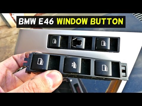 BMW E46 POWER WINDOW SWITCH BUTTON REMOVAL REPLACEMENT