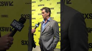 Pierce Brosnan - Behind the scenes clip - Getting ready to interview the star. 3/12/2017