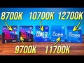 Comparing 5 Generations of Intel i7 Processors! 12700K vs 11700K vs 10700K vs 9700K vs 8700K