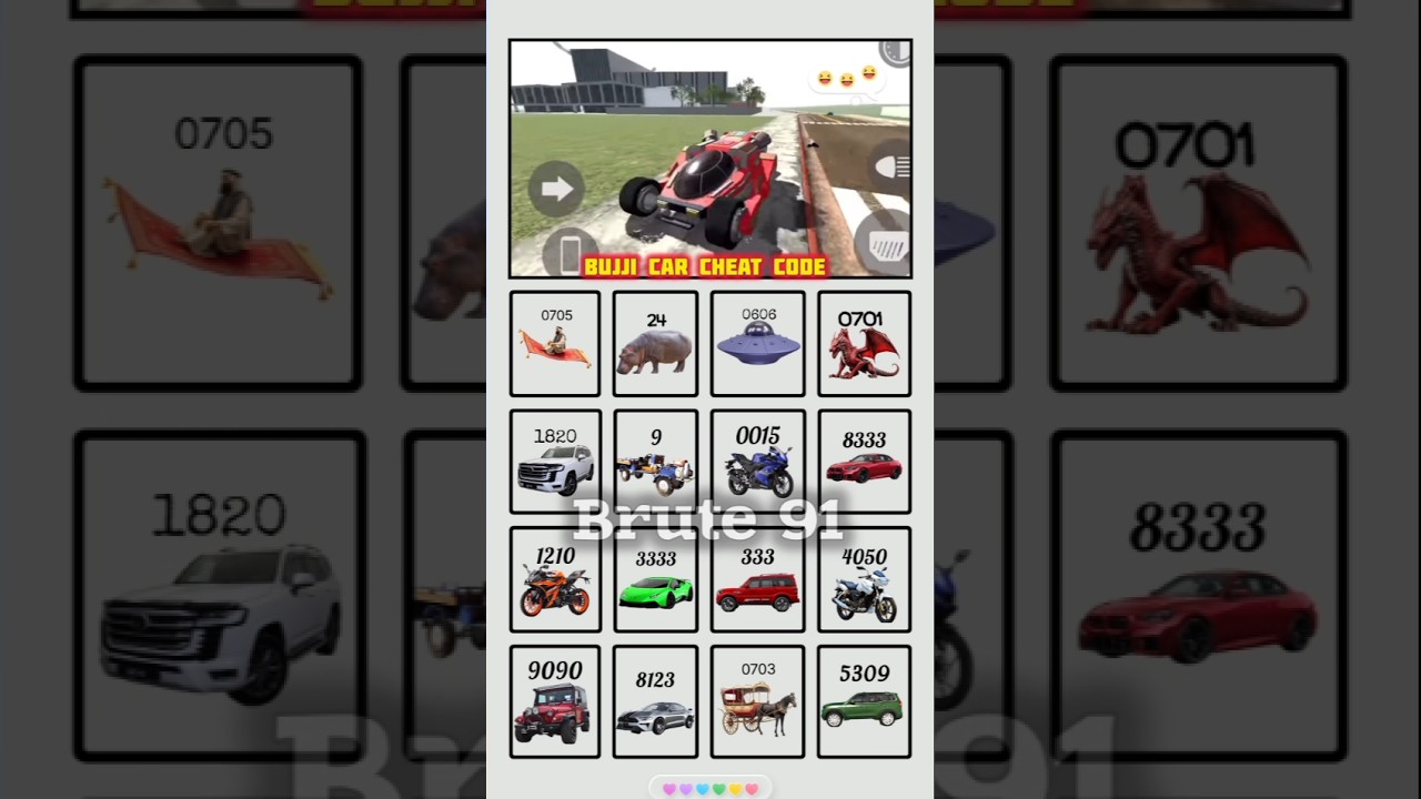 all real 💥Cheat codes + Bujji Car and Bull Cart  in indian bikes driving 3d (Part 12) 