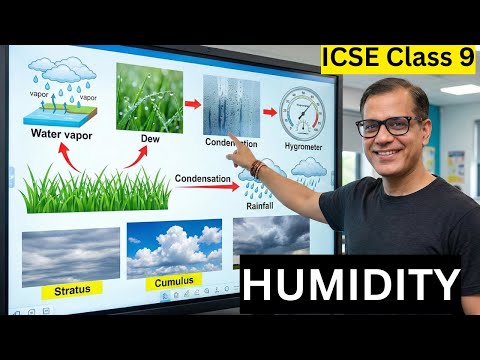 HUMIDITY ICSE Class 9 | Humidity Geography | Class 9 ICSE | @sirtarunrupani