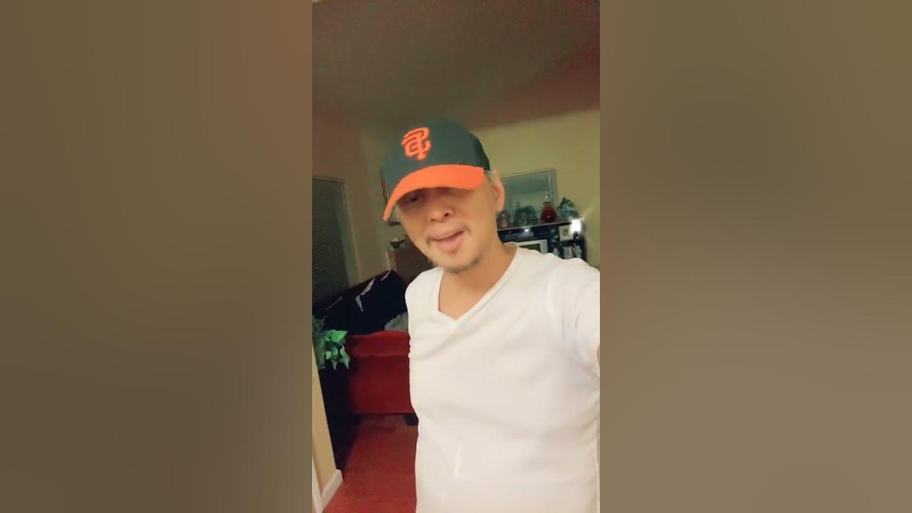 Man Sings a Song Wearing Giants Baseball Cap#music #man #baseballcap #singing