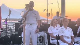 US Navy Band MUC  Bill  Edwards singing The Impossible Dream @ National Harbor, Maryland Sept 2